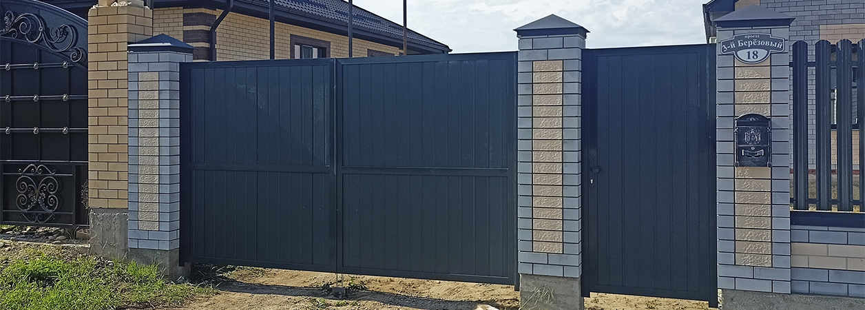 Въездные ворота в Кореновске под ключ