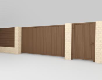 Откатные с калиткой    